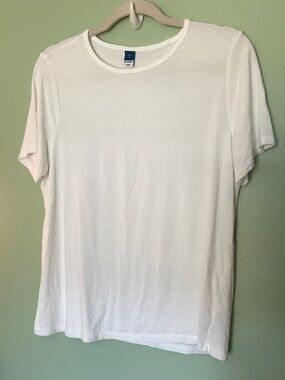 Old Navy Womens White Short Sleeve Crewneck Tee